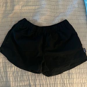 patagonia black tie shorts